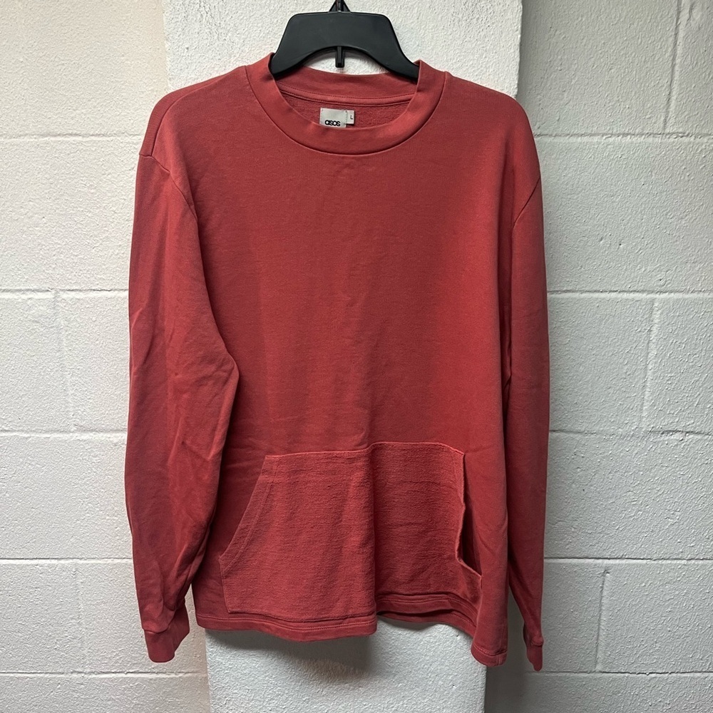 ASOS Coral Crew Neck Sweatshirt